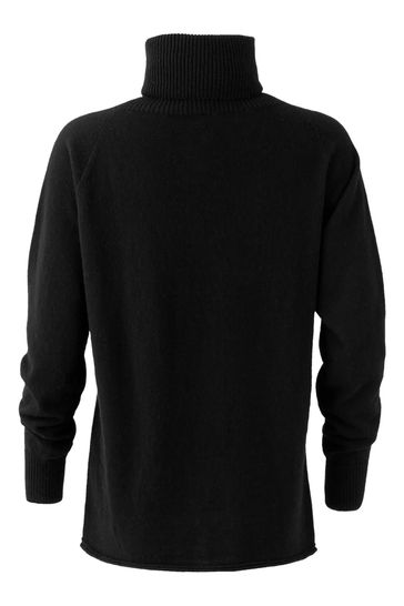 Womens black roll neck jumper deals uk