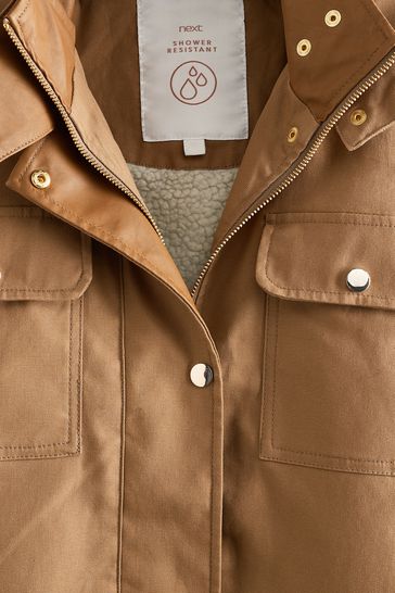 Buy Borg Lined Utility Jacket from Next 