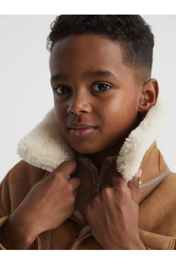 Baby shearling hot sale jacket