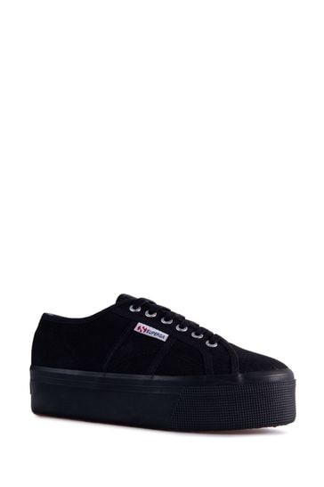 Buy Superga Black Canvas 2790 Flatform Trainers from Next Hungary