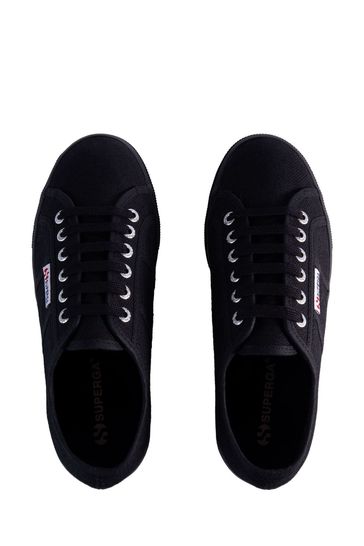 Superga deals black canvas