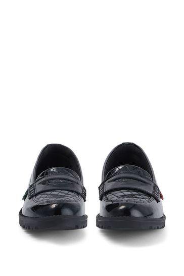 Buy Kickers Black Lachly Quilt Loafers from Next Hungary