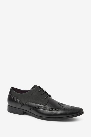 Mens brogues top black