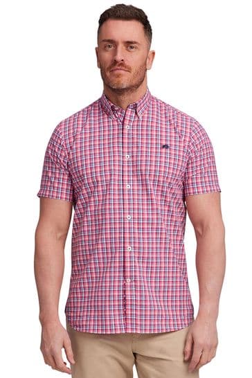 Mens pink short best sale sleeve shirts uk