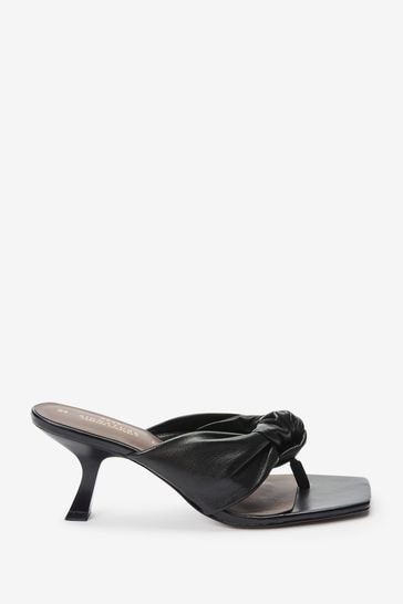 Buy Black Signature Twist Toe Post Mules from Next Luxembourg