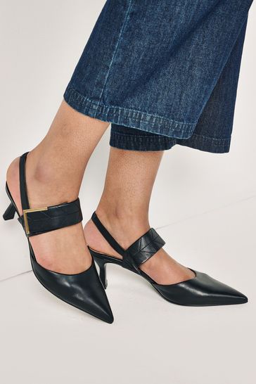 Wide fit kitten heel slingbacks new arrivals