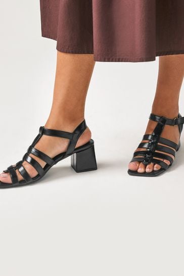Buy Black Regular Wide Fit Forever Comfort Gladiator Block Heel Sandals from Next Luxembourg