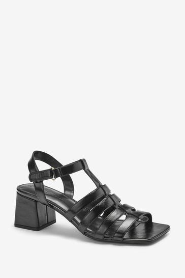Buy Black Regular Wide Fit Forever Comfort Gladiator Block Heel Sandals from Next Luxembourg