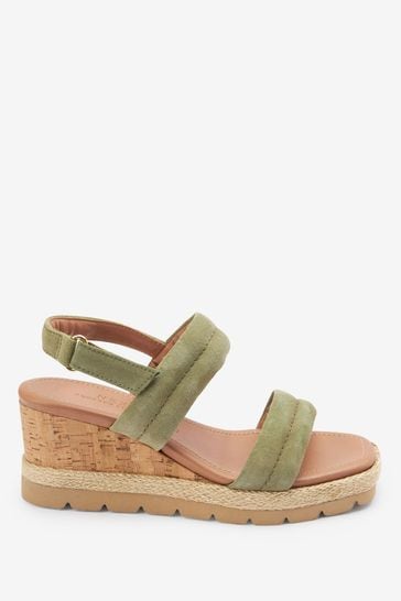 Khaki green best sale wedges