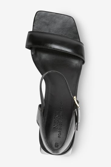 Next black sandals wide fit online
