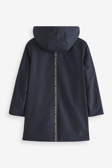 Buy Baker by Ted Baker Navy Blue Smart Shower Resistant Mac from