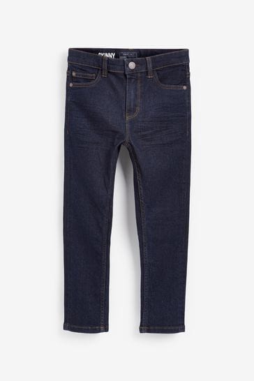 Blue Dark Skinny Fit Cotton Rich Stretch Jeans (3-17yrs)
