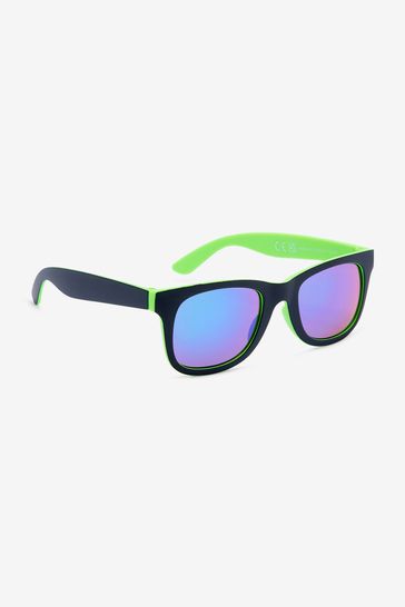 Buy Lime Green Black Preppy Style Sunglasses from Next Luxembourg