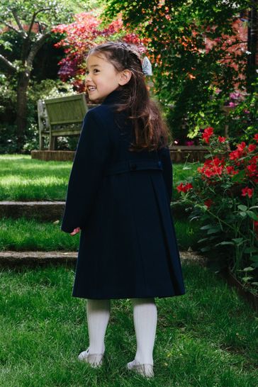 Blue shop wool coat