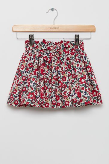 Trotters London Red Betsy Skirt