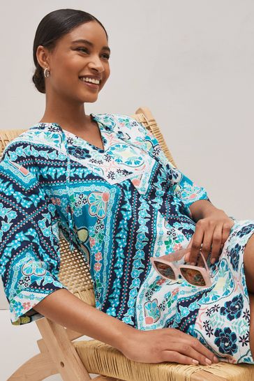 Fleece kaftan dressing sales gown