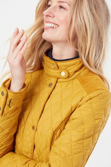 Joules yellow quilted deals jacket