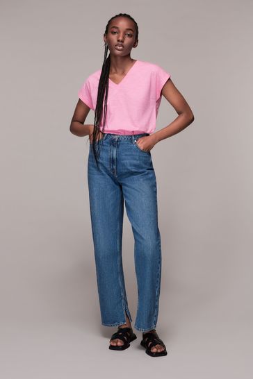 whistles pink t shirt