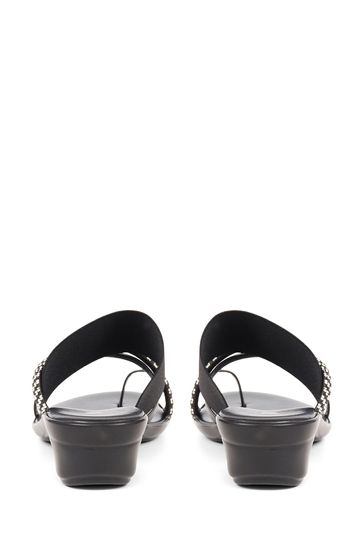 Black smart sandals outlet