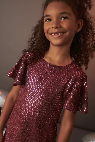 Pink sparkly best sale dress girls