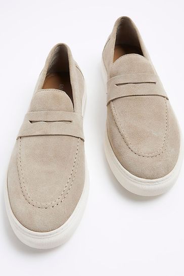 River island suede outlet loafers
