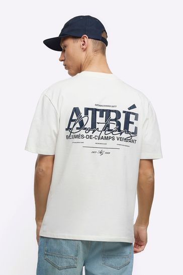 River Island White Atre Logo T-Shirt