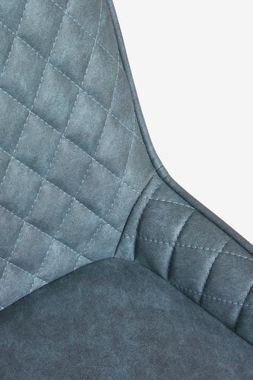 Navy blue faux clearance leather dining chairs