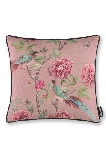 Paloma Home Pink Vintage Chinoiserie Cushion