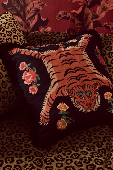 Paloma Home Black Tibetan Tiger Cushion