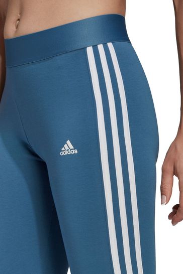 adidas 3 Stripes Leggings Blue