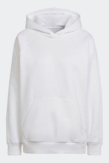 Buy adidas White Sportswear All Szn Fleece Boyfriend Hoodie from