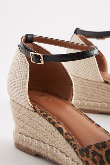 Leather closed toe wedges online