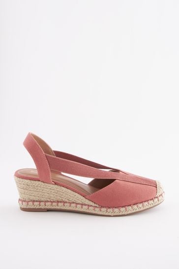 Wide fit pink wedges cheap
