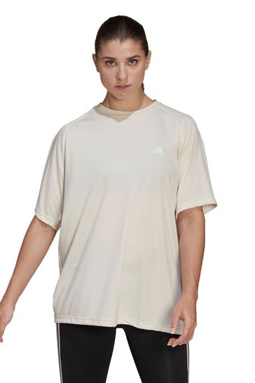 adidas White Yoga Boyfriend T-Shirt