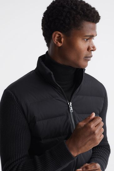 Hybrid store knit jacket