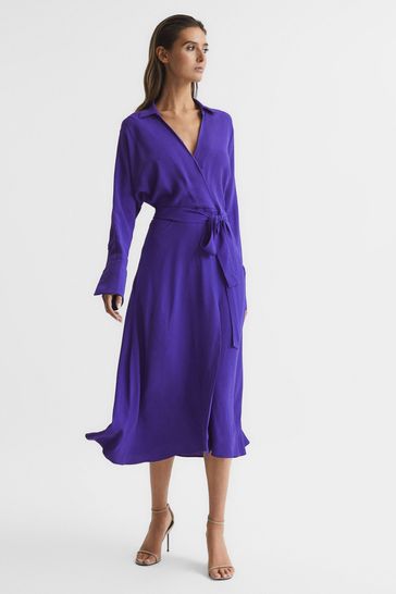 Reiss purple dress top