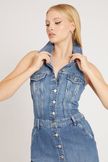 Blue guess dress hotsell