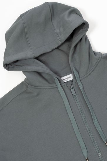 Grey calvin hotsell klein zip hoodie