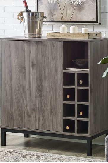 Banbury Designs Bar Cabinet with Wine Storage