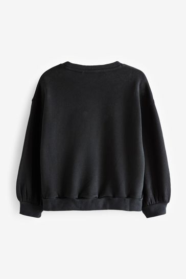 Black hotsell sweatshirt jumper