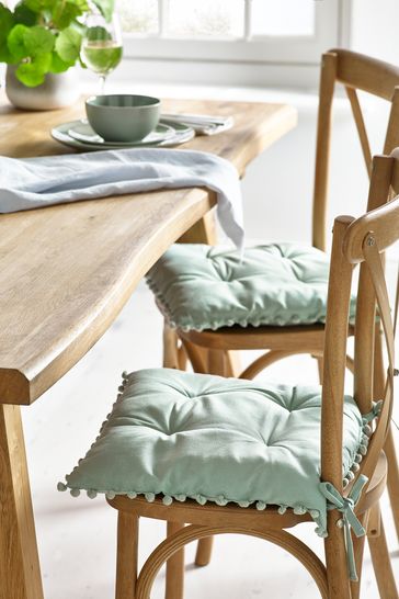 Sage green best sale kitchen chair cushions