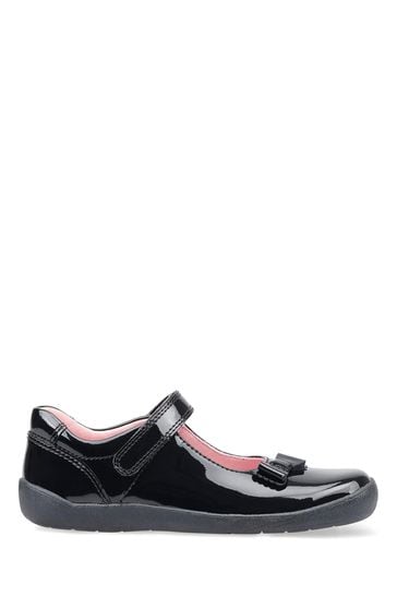 Start-Rite Giggle Black School Shoes Standard Fit