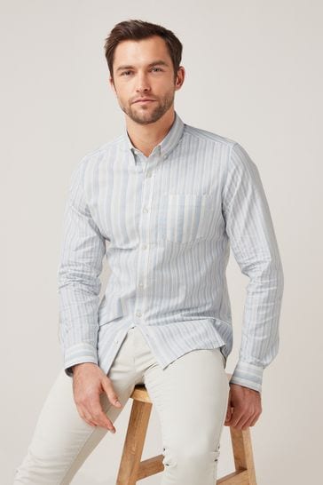 Stripe Roll Sleeve Shirt