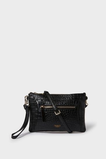 Buy OSPREY LONDON Leather Ruby Croc Cross Body Bag from Next Ukraine