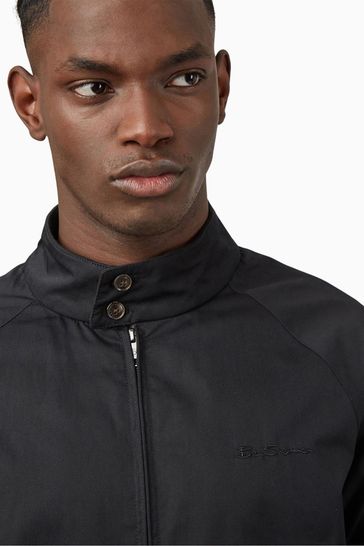 Ben sherman hotsell black harrington jacket
