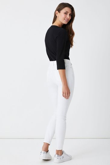 All white hot sale skinny jeans
