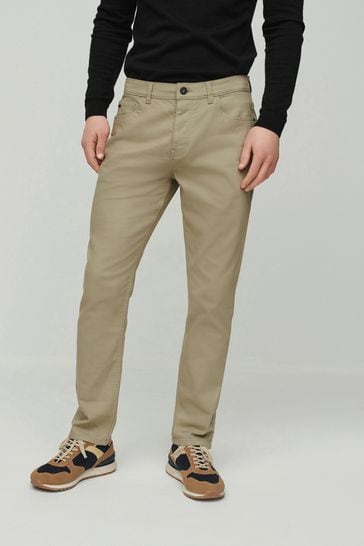 Buy Stone Slim Soft Touch 5 Pocket Jean Style Trousers from the 