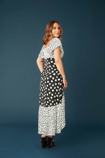 Black deals spotty dress