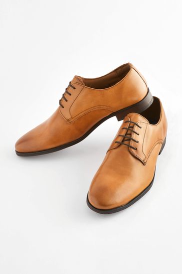 Tan leather dress best sale shoes