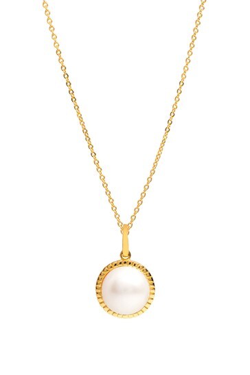 Pure Luxuries London Cosmos Freshwater Pearl Necklace